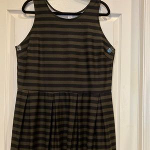 Conservative Stripped midi dress